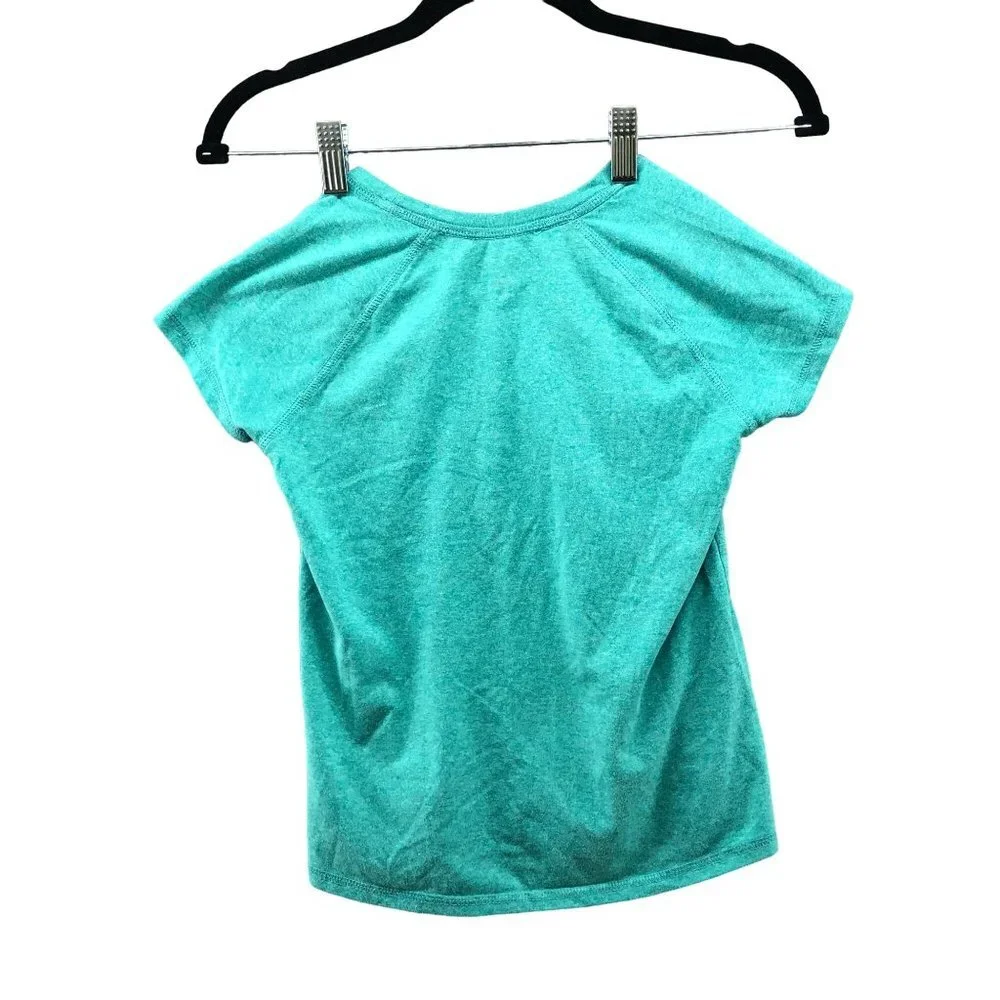 Old Navy Active Girls Size L (10-12)‎ BUNDLE Metallic Pink Leggings T Shirt 2 Pc